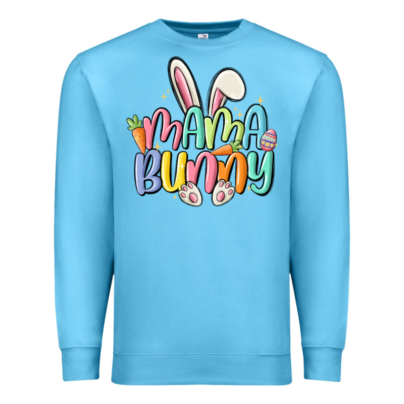 Mama Bunny Premium Sweatshirt by MaliasSmallBusiness | Teevron