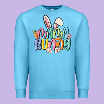 Mama Bunny Premium Sweatshirt Designed By Maliassmallbusiness