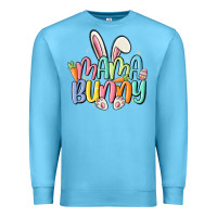 Ocean Blue mama bunny Premium Sweatshirt - MaliasSmallBusiness
