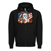 Black 4th of july baby sheep Zipper Hoodie - Jasminsmagicworld
