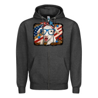 Charcoal Heather 4th of july baby sheep Zipper Hoodie - Jasminsmagicworld