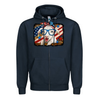 Navy 4th of july baby sheep Zipper Hoodie - Jasminsmagicworld