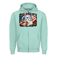 Seafoam 4th of july baby sheep Zipper Hoodie - Jasminsmagicworld