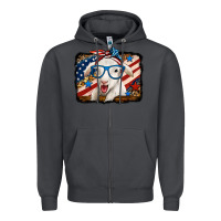 Smoke 4th of july baby sheep Zipper Hoodie - Jasminsmagicworld