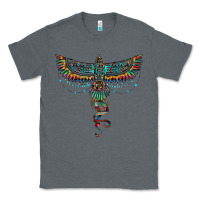 Charcoal Heather aztec serape thunderbird Classic Tee - RanaPortraitStore