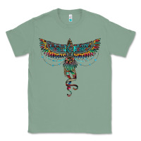 Sage aztec serape thunderbird Classic Tee - RanaPortraitStore