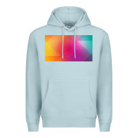 Blue Mist multicolor abstract lines Premium Hoodie - chombo