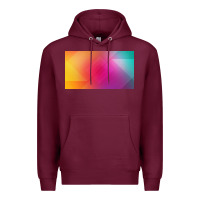 Burgundy multicolor abstract lines Premium Hoodie - chombo