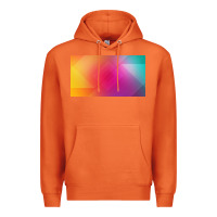Carrot multicolor abstract lines Premium Hoodie - chombo