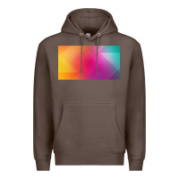 Coffee multicolor abstract lines Premium Hoodie - chombo