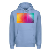 Colony Blue multicolor abstract lines Premium Hoodie - chombo