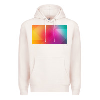 Pale Pink multicolor abstract lines Premium Hoodie - chombo