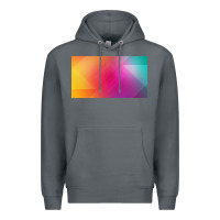 Rock multicolor abstract lines Premium Hoodie - chombo