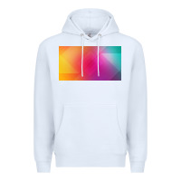 White multicolor abstract lines Premium Hoodie - chombo