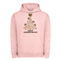 Pigment Salmon Happy Consumption Day Urban Hoodie - RanaPortraitStore