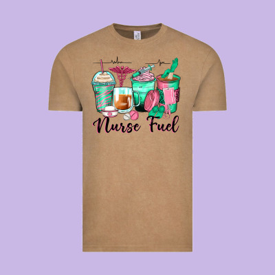 Nurse Fuel Coffee Cups Vintage Tee Designed By Zillion Design Studio