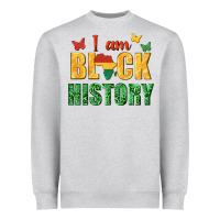 Heather Grey i am black history juneteenth Heavyweight Sweatshirt - texasbilliewilder