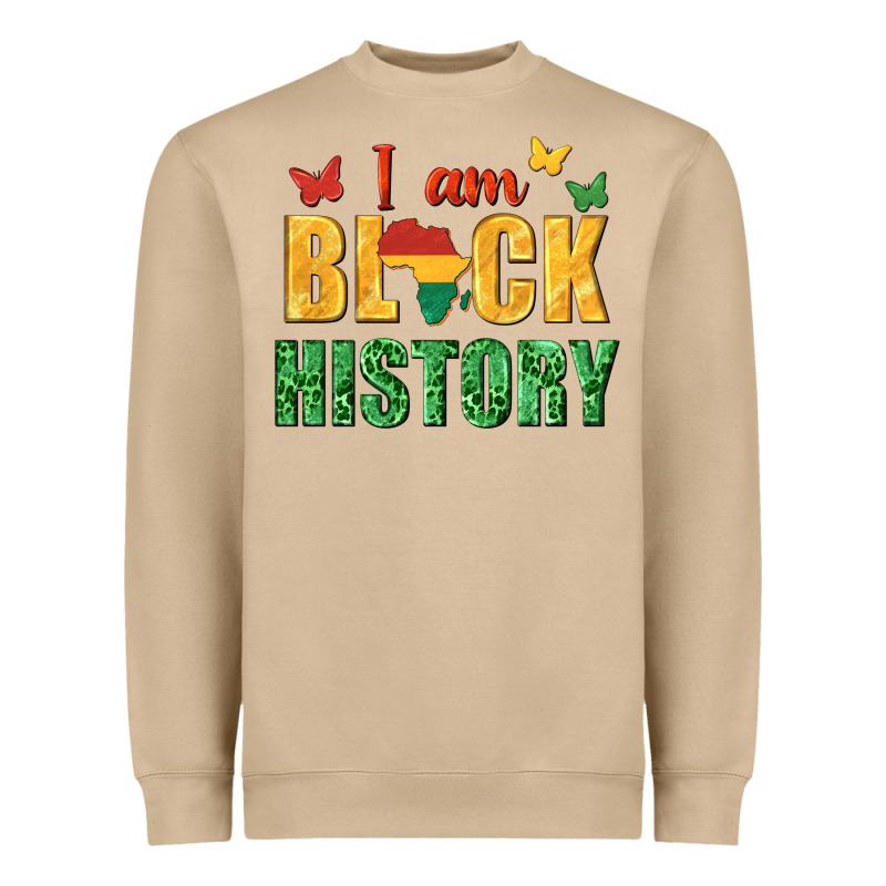 I Am Black History Juneteenth Heavyweight Sweatshirt by texasbilliewilder | Teevron