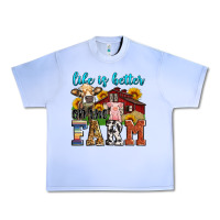 Grape Ice life is better on the farm Urban Heavy Tee - Zillion Design Studio
