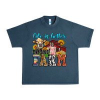 Midnight Navy life is better on the farm Urban Heavy Tee - Zillion Design Studio