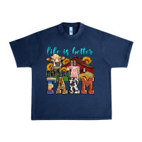 Navy life is better on the farm Urban Heavy Tee - Zillion Design Studio