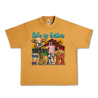 Peanut Butter life is better on the farm Urban Heavy Tee - Zillion Design Studio