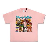 Salmon life is better on the farm Urban Heavy Tee - Zillion Design Studio