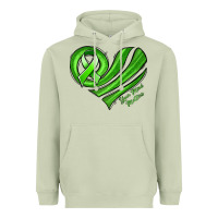 Matcha mental health awareness heart Heavyweight Hoodie - Jasminsmagicworld