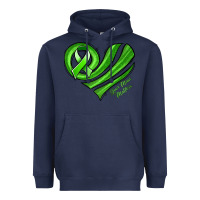 Navy mental health awareness heart Heavyweight Hoodie - Jasminsmagicworld