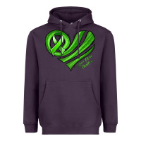 Plum mental health awareness heart Heavyweight Hoodie - Jasminsmagicworld