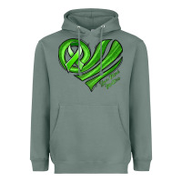 Sage mental health awareness heart Heavyweight Hoodie - Jasminsmagicworld