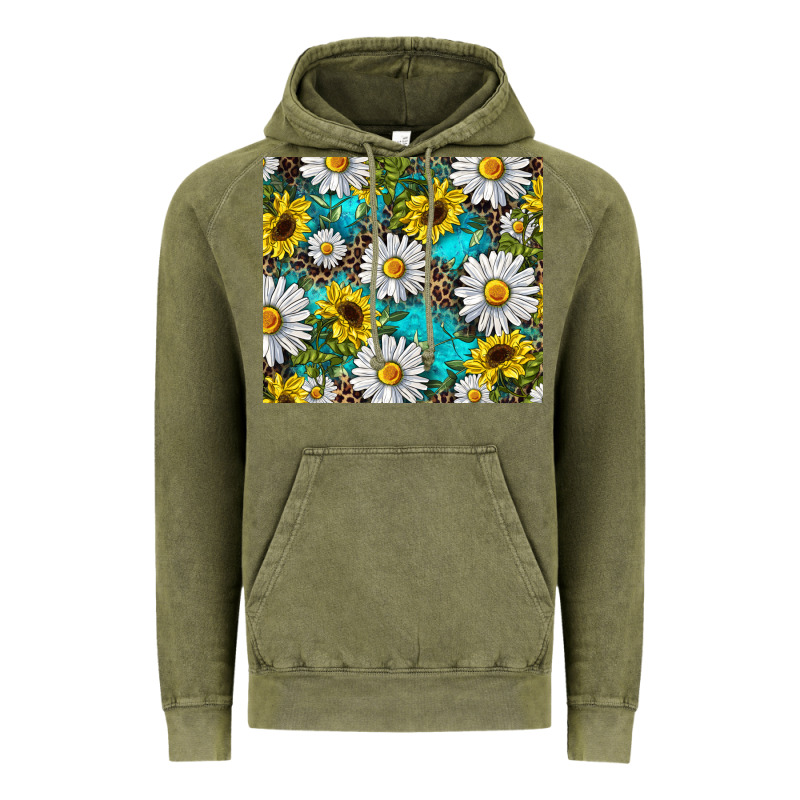 Daisy And Sunflower Vintage Hoodie by RanaPortraitStore | Teevron