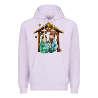 Lilac jesus newborn oh holy night Premium Hoodie - MaliasSmallBusiness