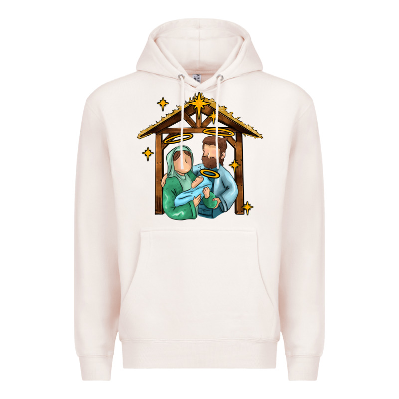 Jesus Newborn Oh Holy Night Premium Hoodie by MaliasSmallBusiness | Teevron