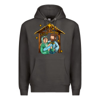 Smoke jesus newborn oh holy night Premium Hoodie - MaliasSmallBusiness