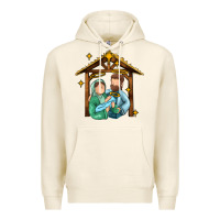 Tofu jesus newborn oh holy night Premium Hoodie - MaliasSmallBusiness