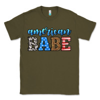 Army Green american babe Classic Tee - HRA Design Shop