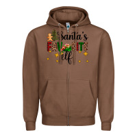 Chestnut santa's favorite elf Zipper Hoodie - AdoDesignShop