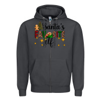 Smoke santa's favorite elf Zipper Hoodie - AdoDesignShop