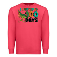 Cardinal i survived 100 days Premium Sweatshirt - MaliasSmallBusiness