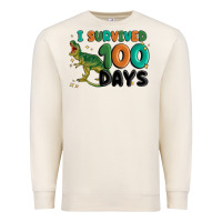 Sandshell i survived 100 days Premium Sweatshirt - MaliasSmallBusiness
