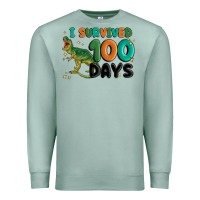 Seafoam i survived 100 days Premium Sweatshirt - MaliasSmallBusiness