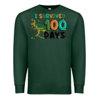 Sports Green i survived 100 days Premium Sweatshirt - MaliasSmallBusiness