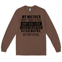 Chestnut my mother black Long Sleeve Tee - RacoonDesign