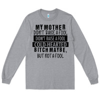 Heather Grey my mother black Long Sleeve Tee - RacoonDesign