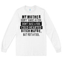 White my mother black Long Sleeve Tee - RacoonDesign
