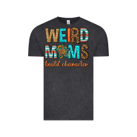 Vintage Black weird moms build character Vintage Tee - texasbilliewilder