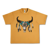 Peanut Butter boho bull skull Urban Heavy Tee - RanaPortraitStore