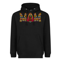 Black mom lady of guadalupe  serape sunflower Heavyweight Hoodie - Jasminsmagicworld