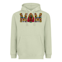 Matcha mom lady of guadalupe  serape sunflower Heavyweight Hoodie - Jasminsmagicworld